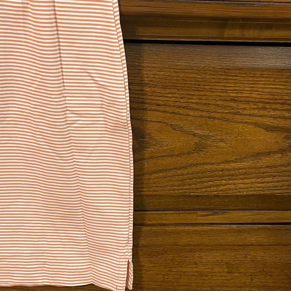 Southern Tide Coral & White Striped Quarter-Zip Dress - Picture 4 of 5